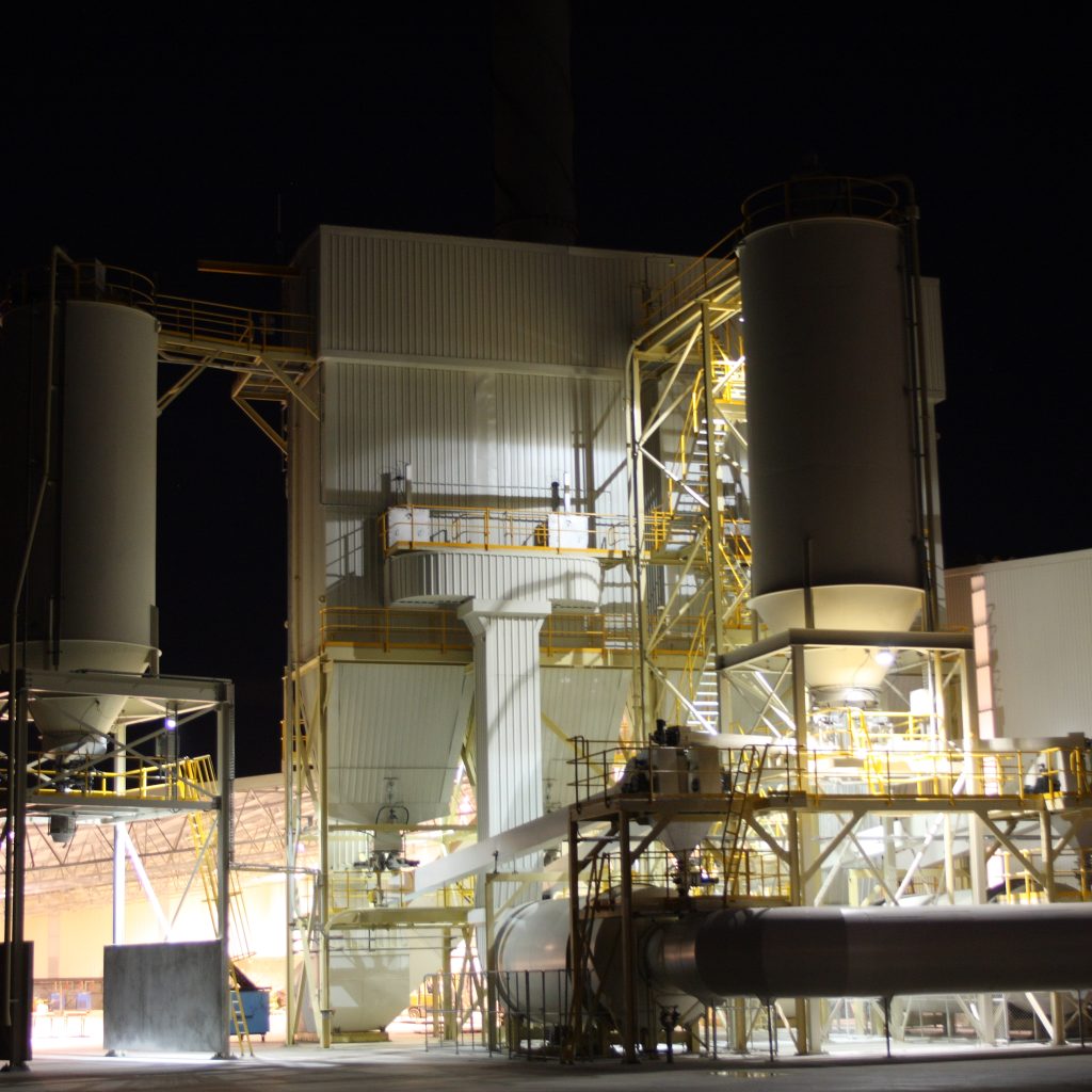 Image shows baghouse dust collectors made by Fowlerex Engineering