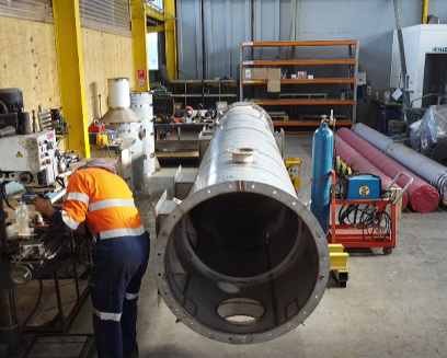 scrubber in workshop